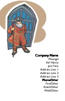 Beefeater Full Colour Business Cards