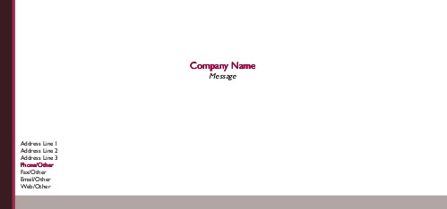 Modern Block Full Colour Compliment Slips