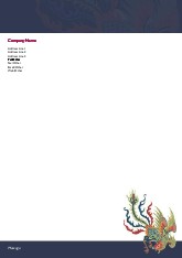 Exotic Bird A4 Recycled Letterhead