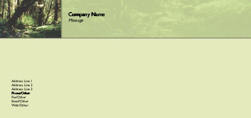 Woodland Stream Full Colour Compliment Slips