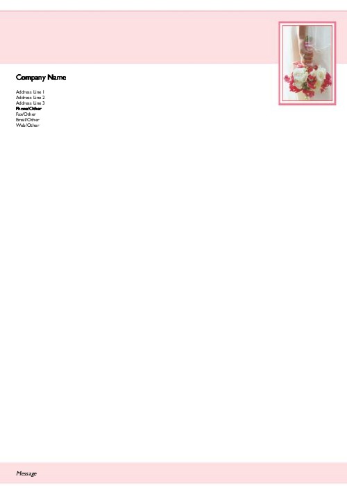Bursting Bouquet A4 Recycled Letterhead