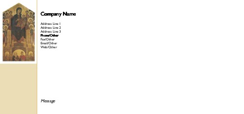 Madonna and Child with Angels Full Colour Compliment Slips