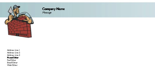 Bricklayer Full Colour Compliment Slips