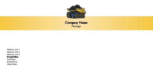 Tipper Full Colour Compliment Slips