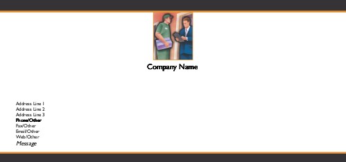 Delivery Person Full Colour Compliment Slips