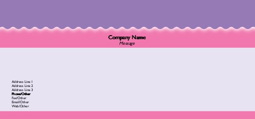 Wavy Day Full Colour Compliment Slips