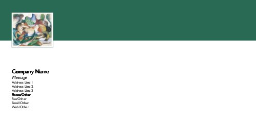 Springendes Pferd Full Colour Compliment Slips