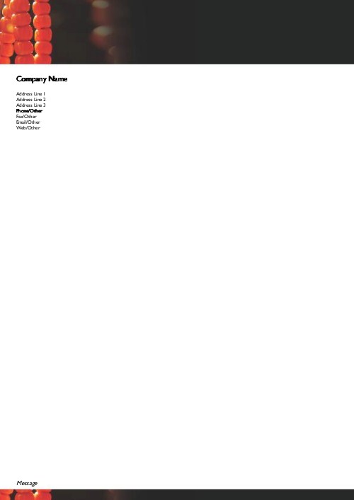 Red Beads A4 Recycled Letterhead