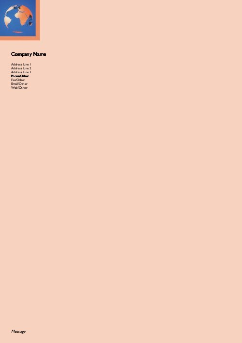 Global Presence A4 Recycled Letterhead