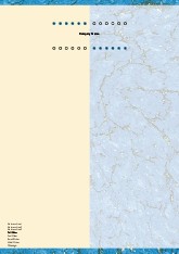 Blue Marbleized Stone A4 Recycled Letterhead
