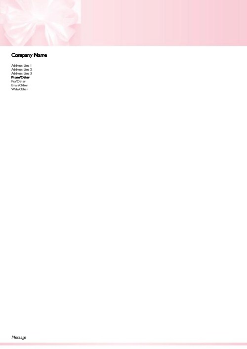 Wedding Gift with Satin Bow A4 Recycled Letterhead