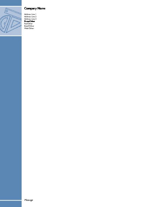 Measure All Angles A4 Recycled Letterhead