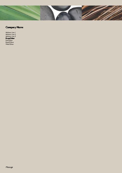 Elements with Grey Borders A4 Recycled Letterhead
