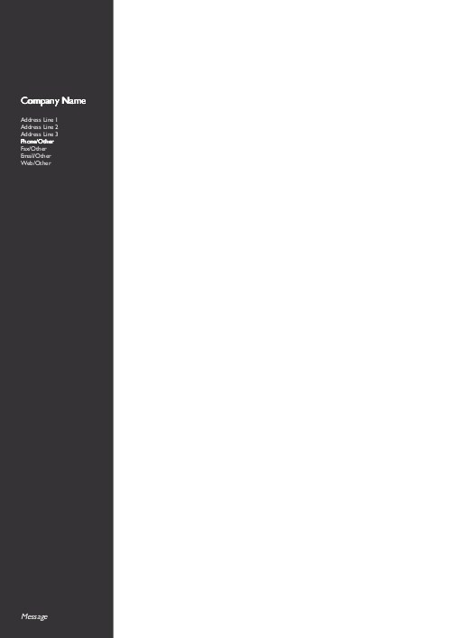 Solid Black A4 Recycled Letterhead