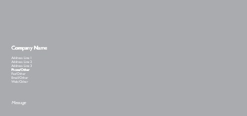 Solid Grey Full Colour Compliment Slips