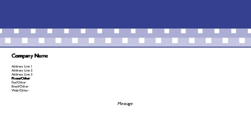 Punch Card Full Colour Compliment Slips