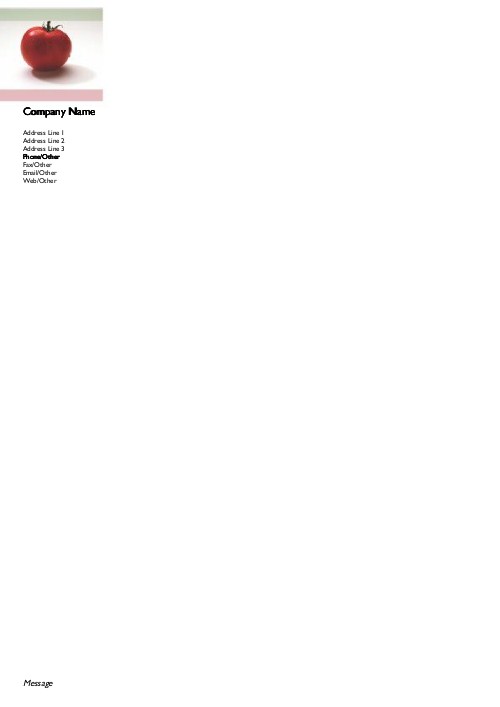 Fresh Picked A4 Recycled Letterhead