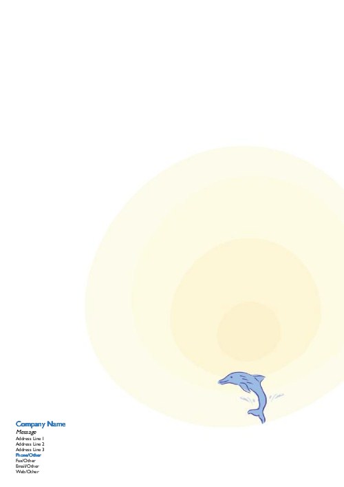 Dolphin Dive A4 Recycled Letterhead
