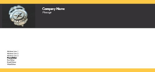 Protect and Serve Full Colour Compliment Slips