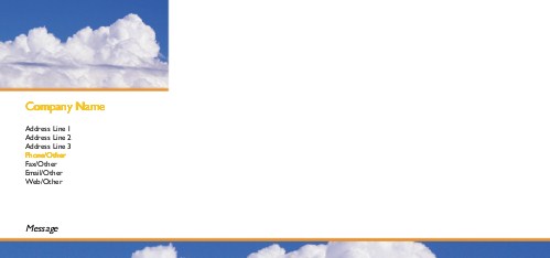 Thunderhead Full Colour Compliment Slips