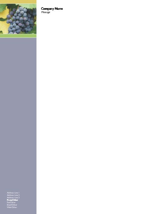 Grapevine A4 Letterhead
