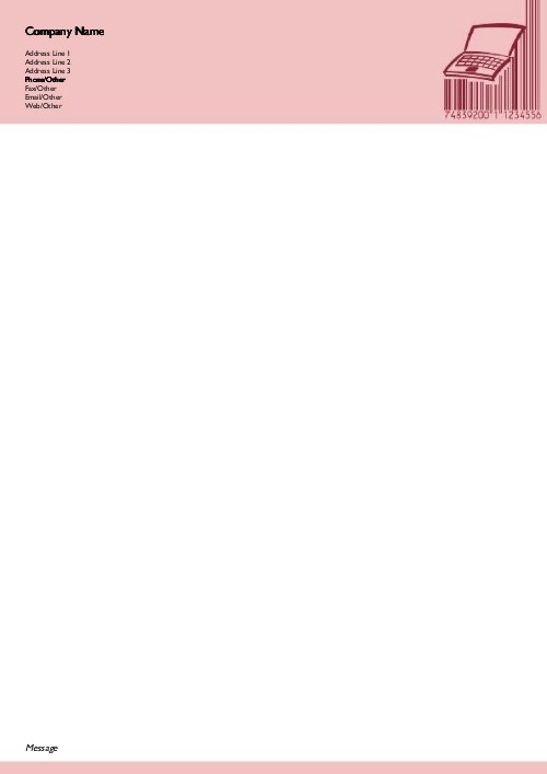 So Scannable A4 Letterhead
