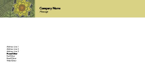Graphic Rainforest Full Colour Compliment Slips