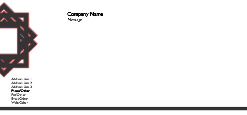 Funky Frame Full Colour Compliment Slips