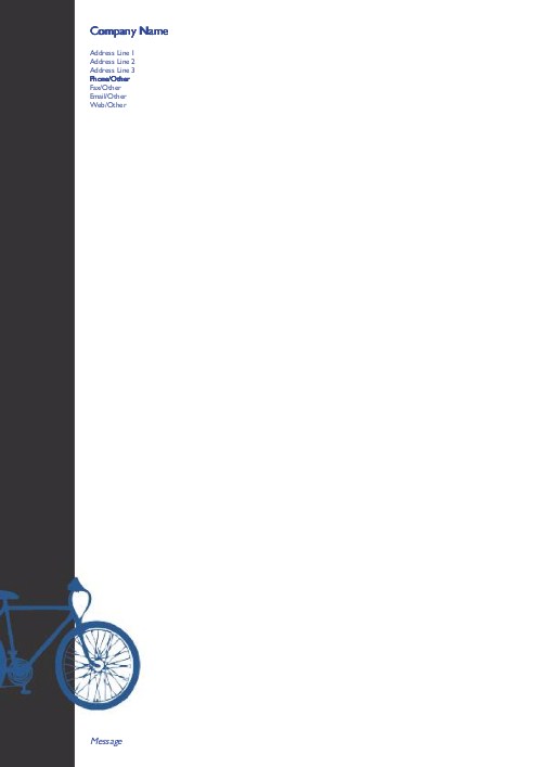 Pedal Pusher A4 Recycled Letterhead
