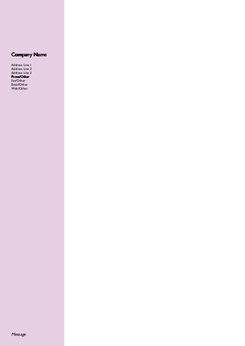 Solid Lavender A4 Recycled Letterhead