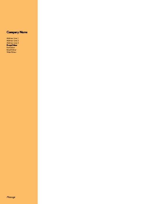 Solid Orange A4 Recycled Letterhead