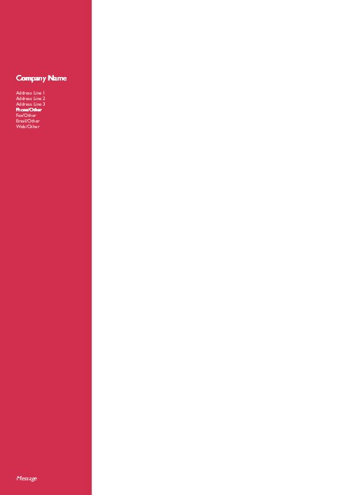 Solid Red A4 Recycled Letterhead