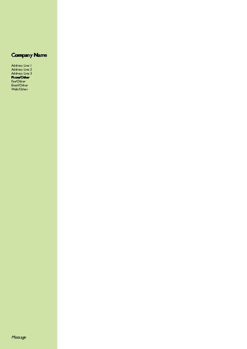 Solid Light Green A4 Recycled Letterhead
