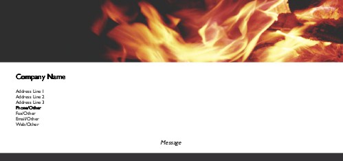 Raging Fire Full Colour Compliment Slips