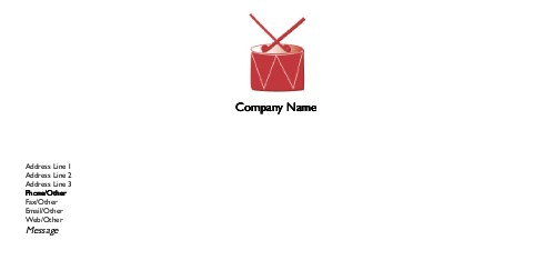 Red Drum Full Colour Compliment Slips