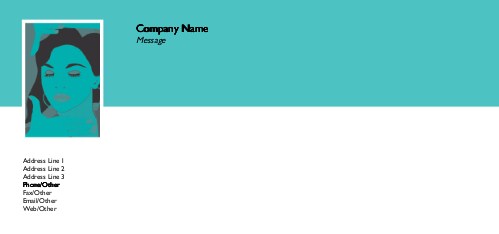 Face Frame Full Colour Compliment Slips