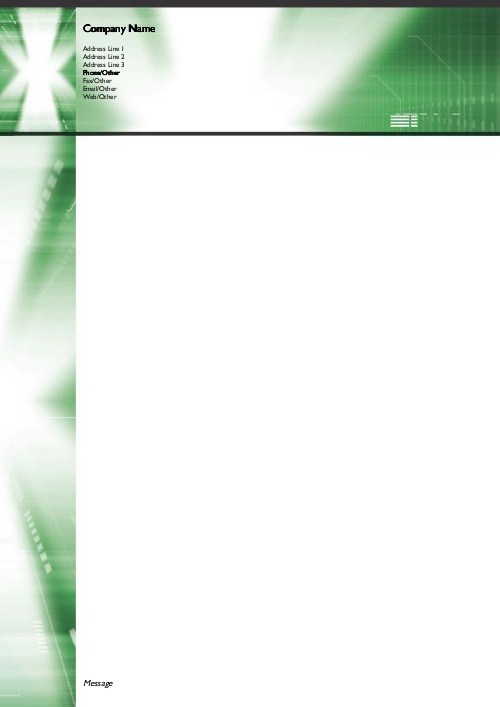 Burst of Light A4 Letterhead