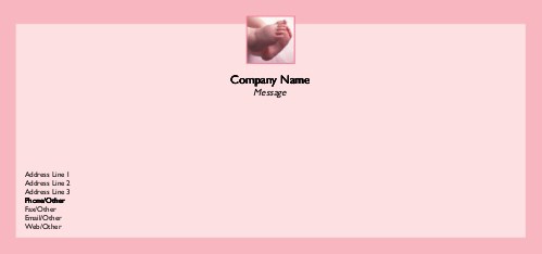 Sweet Little One Full Colour Compliment Slips