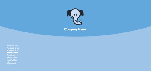Kiddie Elephant Full Colour Compliment Slips