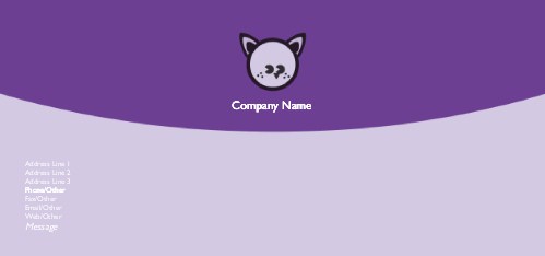 Kiddie Kitty Full Colour Compliment Slips