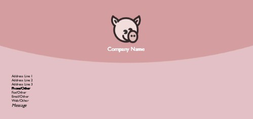Kiddie Piggy Full Colour Compliment Slips