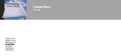 For Sale Sign Full Colour Compliment Slips