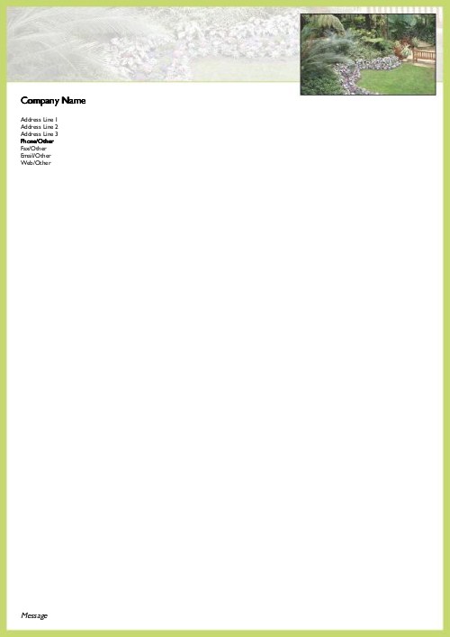 Garden Park A4 Recycled Letterhead