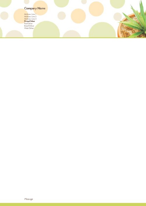 Pots n Dots A4 Recycled Letterhead