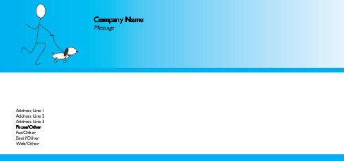 Dog Walker Full Colour Compliment Slips