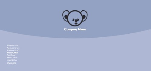 Kiddie Koala Full Colour Compliment Slips