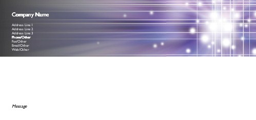 Purple Graphics Full Colour Compliment Slips
