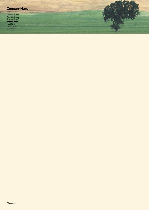 Wide Open Space A4 Recycled Letterhead