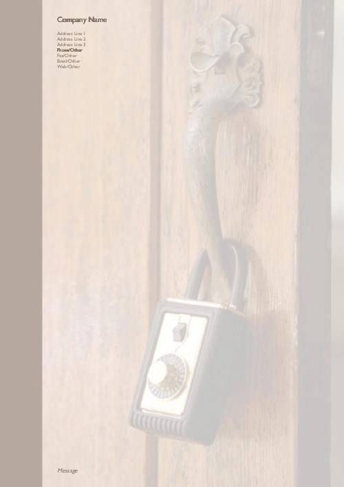 Padlock A4 Recycled Letterhead