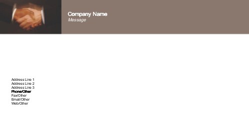 Business Handshake Full Colour Compliment Slips
